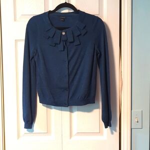 **Ann Taylor Heather dark blue cardigan. Size small